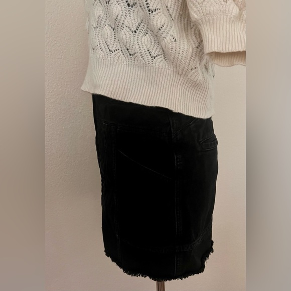 IRO
Binda Zipper Denim Mini Skirt In Dark Grey/black - Picture 8 of 10